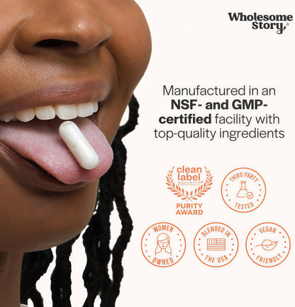 Wholesome Story Myo-Inositol & D-Chiro Inositol Supplement for Women | Fertility Supplements for Hormonal Balance & Ovarian Health Support | Myoinositol | Ideal 40:1 Ratio